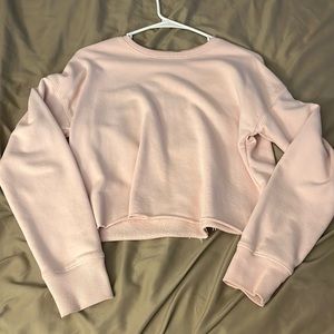 Light pink cropped sweater